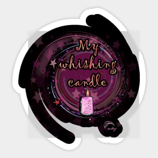 MY WHISHING CANDLE PINK/B Sticker